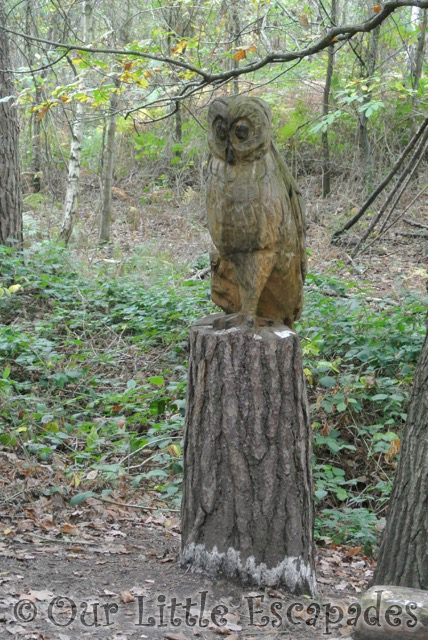 carved wooden owl