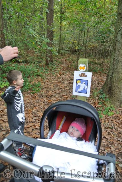 ethan little e ghost clue halloween walk highwoods country park