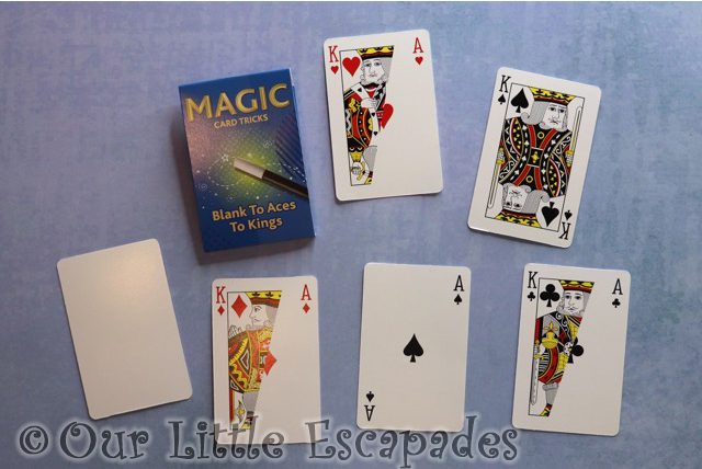 blanks to aces to kings card trick magic advent calendar