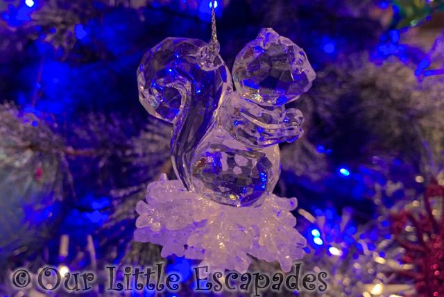 glass squirrel christmas ornament