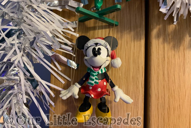 minnie mouse puppet christmas ornament