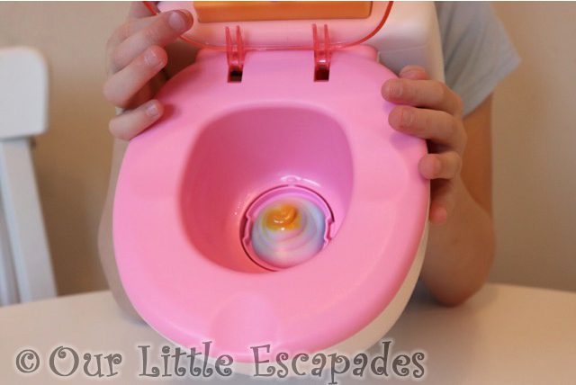 rainbow poop toilet baby born poo poo toilet