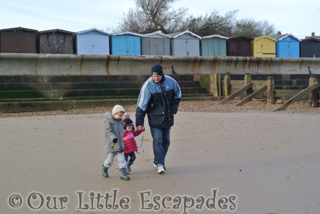darren ethan little e holding hands walking frinton-on-sea beach