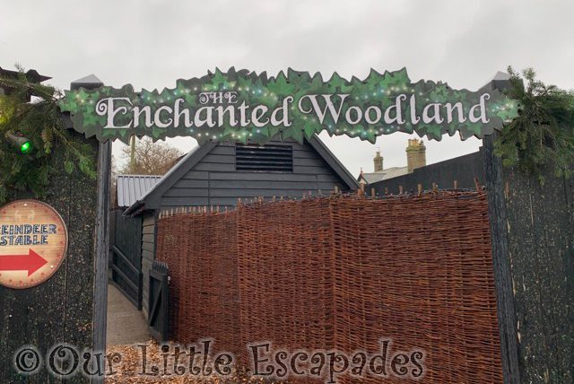 enchanted woodland sign colchester zoo