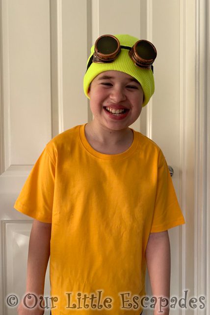 ethan minion fancy dress red nose day