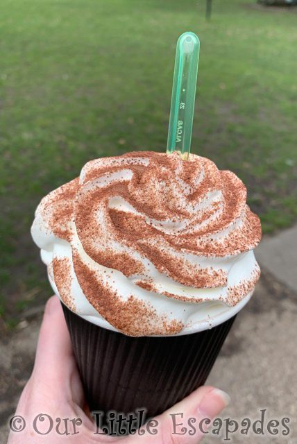 hot chocolate whipped cream top