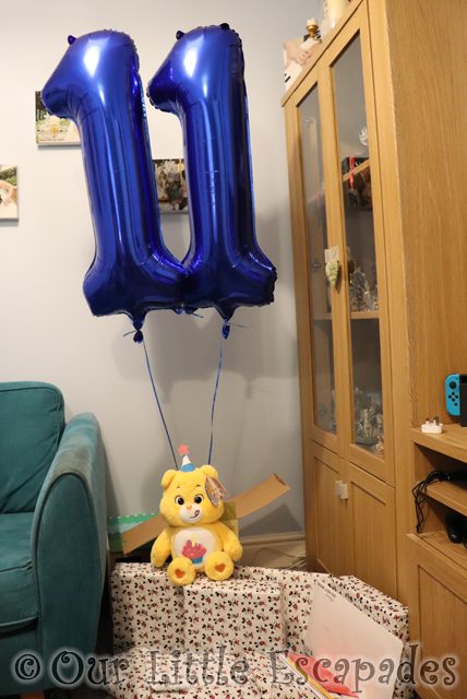 number eleven birthday balloons care bears birthday bear birthday presents