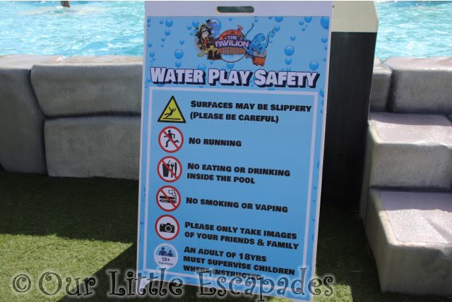 water play safety sign
