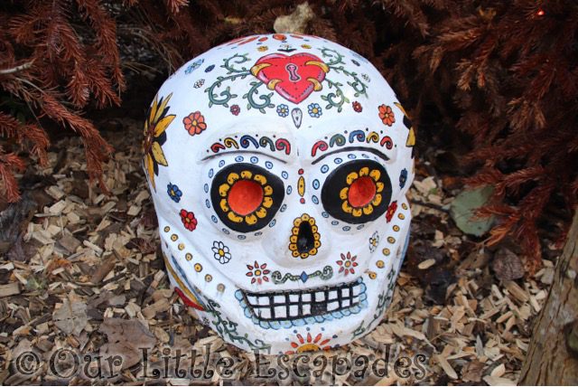 decorated day of the dead skull colchester zoo