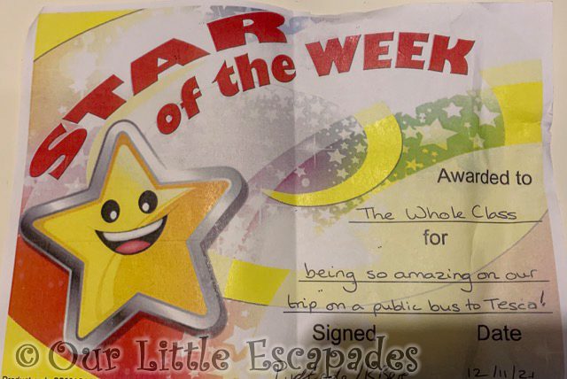 going on public bus star of the week