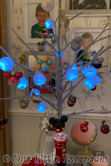 mums silver twig tree covered disney decorations