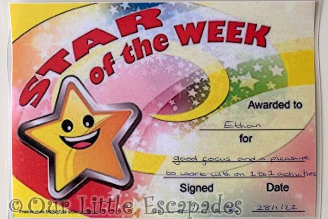 ethan star week certificate good focus