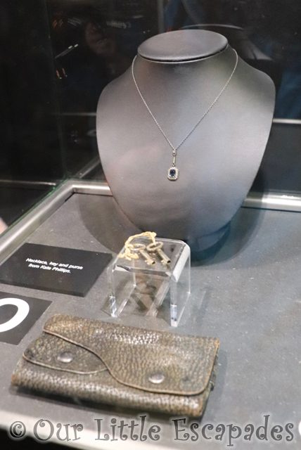 kate phillips necklace purse titanic exhibition london