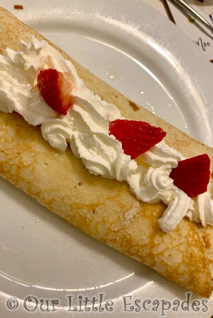 lemon sugar pancakes topped cream strawberries