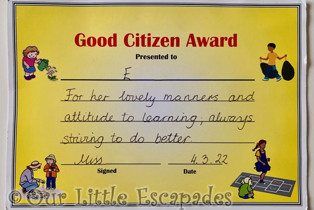 little es lovely manners good citizen award 2022 Week 9