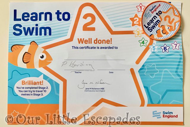 little es learn swim grade 2 certificate 2022 Week 14