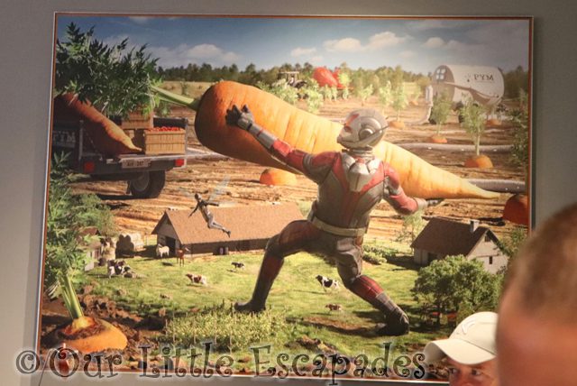 ant man holding large carrot pym kitchen artwork