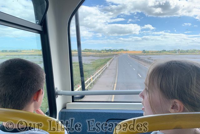 ethan little e front bus view mersea island by bus