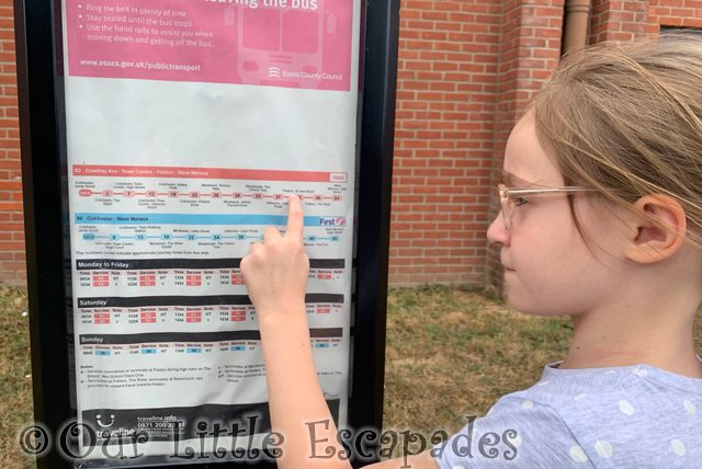 little e reading bus timetable mersea island by bus