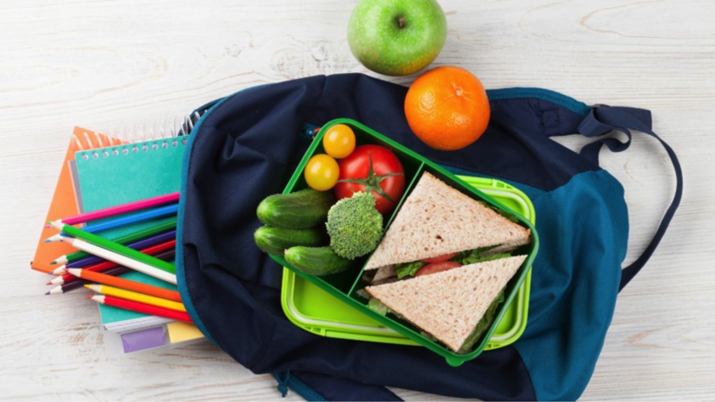 healthy school packed lunch box