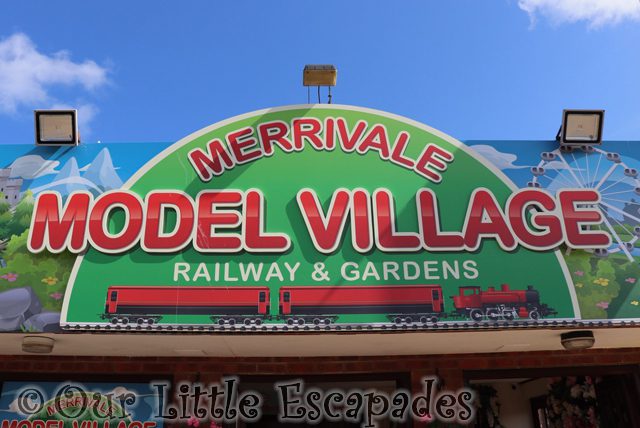 merrivale model village railway gardens sign