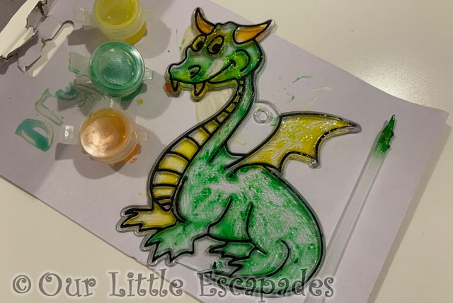 dragon glass art craft project 365 2023