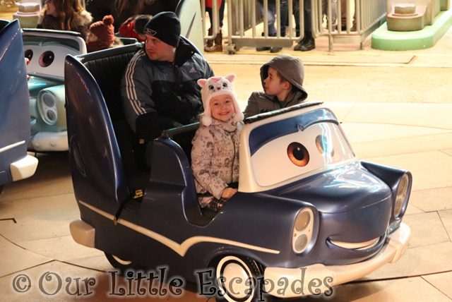 little e darren ethan cars quatre roues rallye Toddler-Friendly Rides At Disneyland Paris