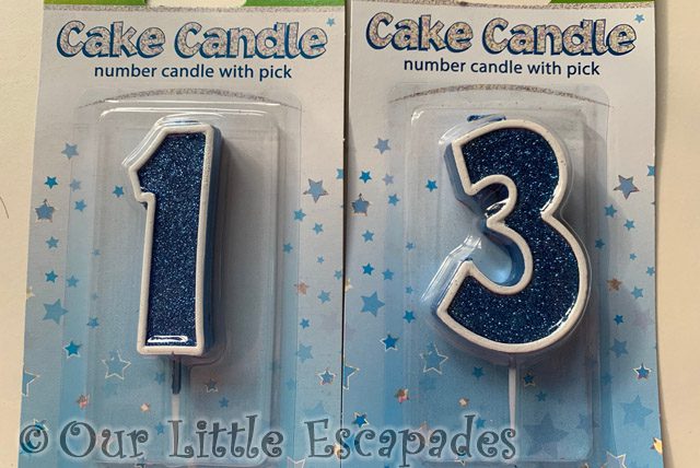 blue number 13 cake candles project 365 2023