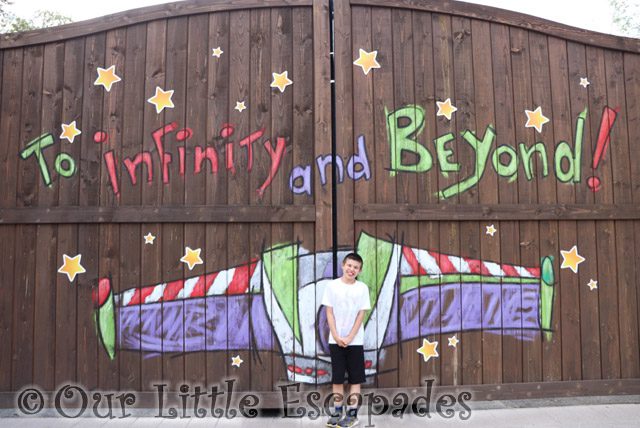 ethan infinity beyond buzz lightyear sign disneyland paris