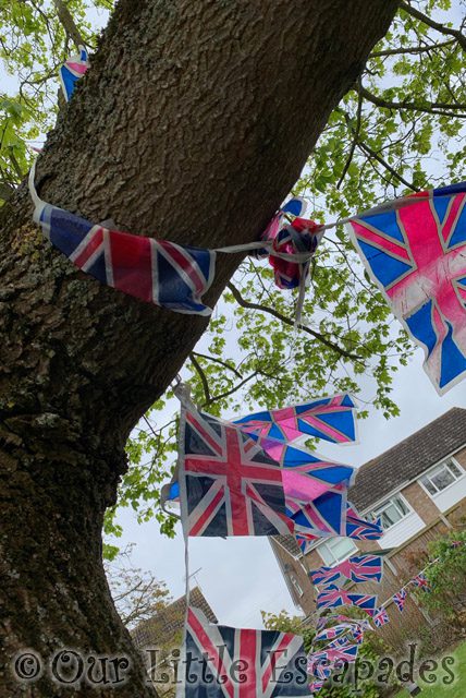 union jack flags tied tree project 365 2023