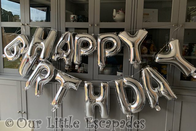 happy birthday silver foil balloons