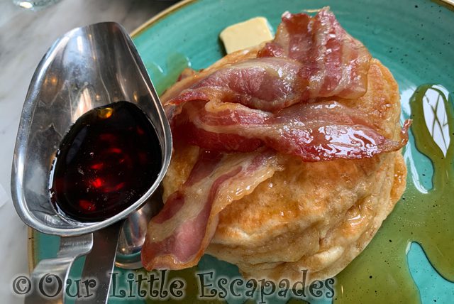 streaky bacon pancakes maple syrup bills breakfast project 365 2023
