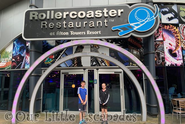 ethan little e entrance rollercoaster restaurant