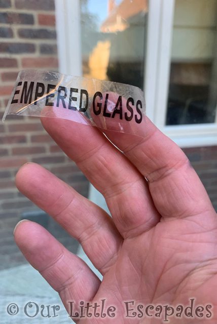 darrens hand holding tempered glass sticker project 365 2023